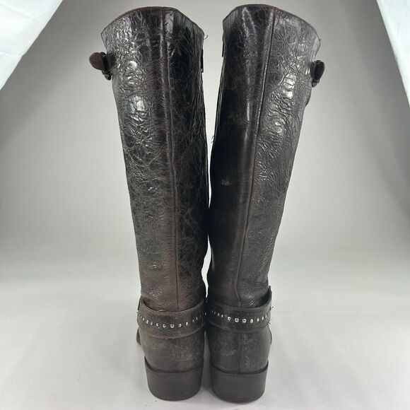 Sonora Double H DH 5221 Women's US 10 M Distressed Brown Leather Cowboy Boots - Picture 7 of 14